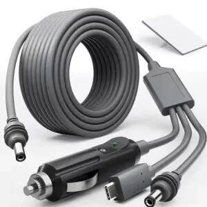 Starlink Mini 3-in-1 Power Cable - 2M/3M/5M - Car Adapter + DC Plug + USB-C to DC Adapter