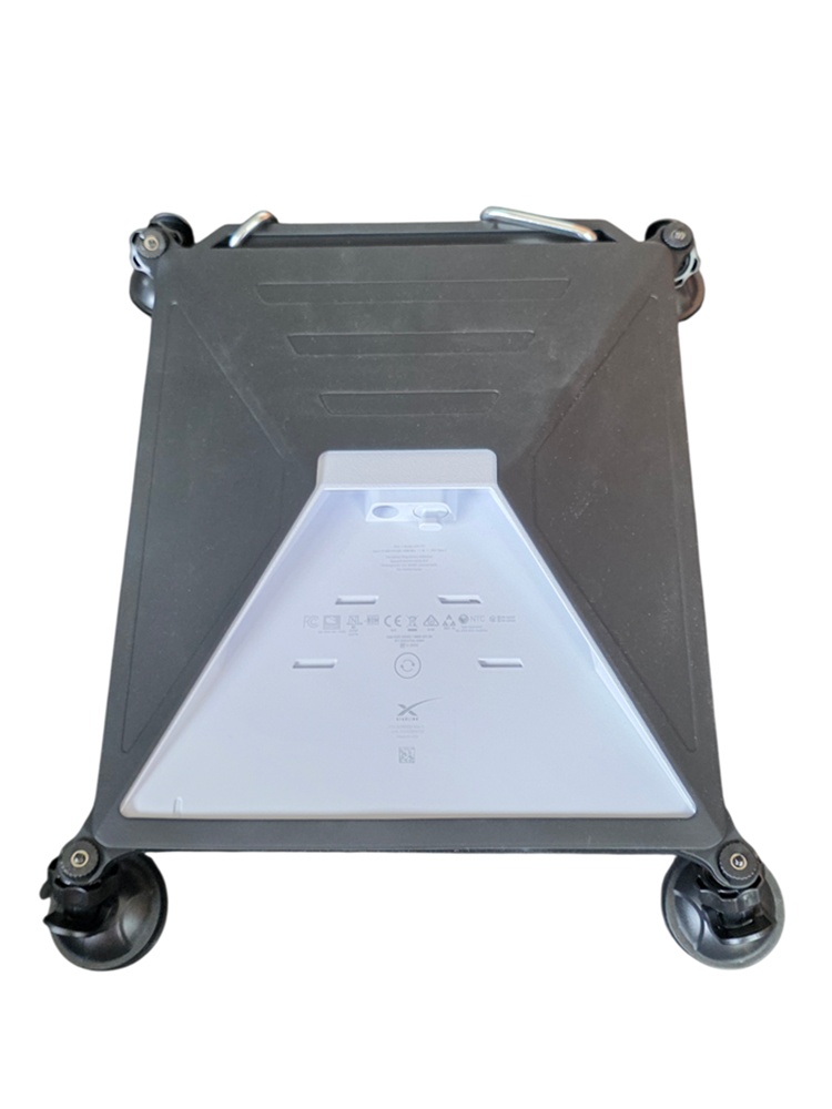 Starlink Mini silicone cover back view black with suction cups