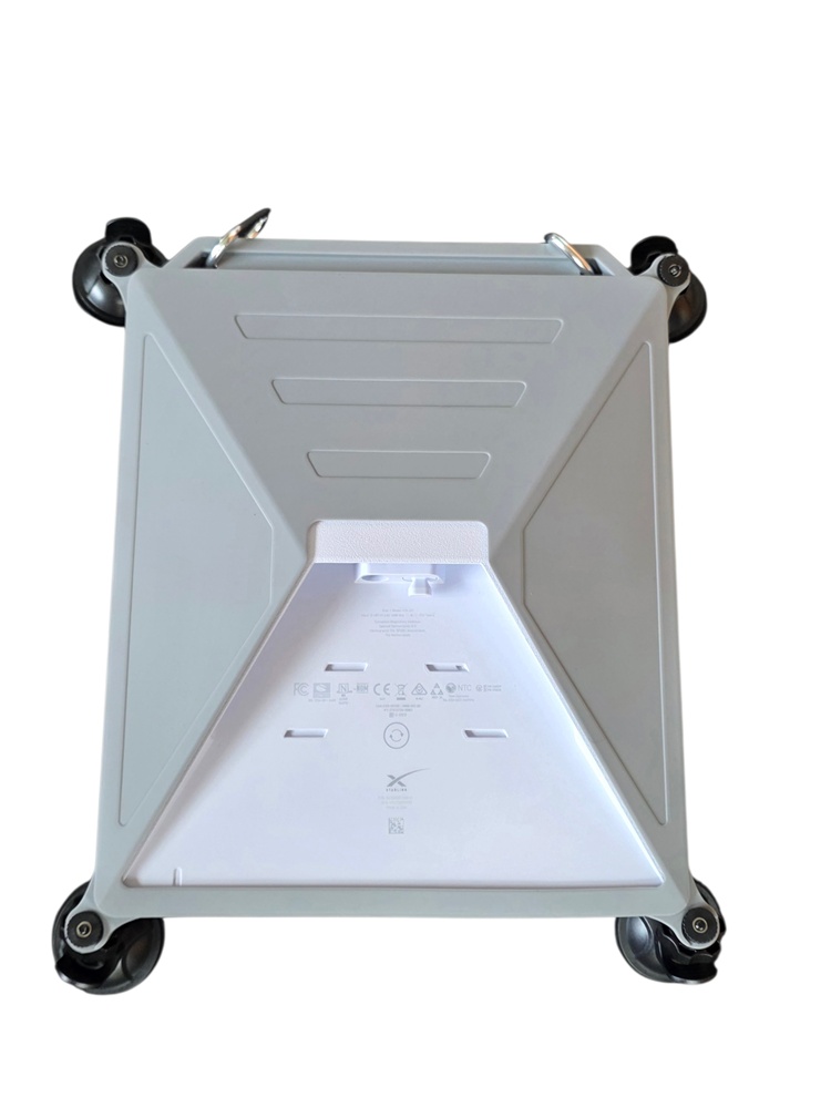 Starlink Mini silicone cover back view grey with suction cups