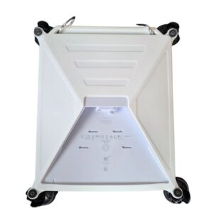 Starlink Mini silicone cover back view white with suction cups