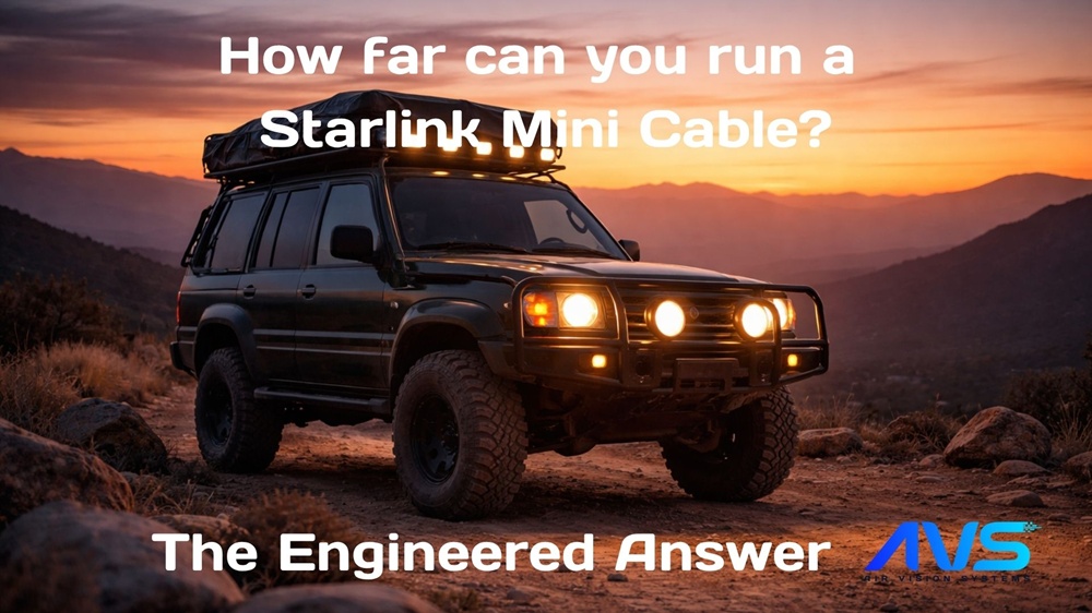 Starlink Mini compatible cables and step-up converter range from Air Vision Systems