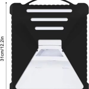 Black silicone protective cover for Starlink Mini dish showing dimensions 27cm x 31cm and weight 297g