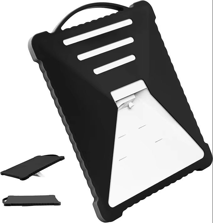 Black silicone sleeve for Starlink Mini with carry handle