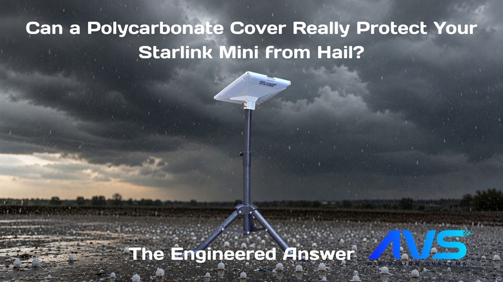 AVS Starlink Mini hail protection cover tested with FEA impact simulation to factor of safety 4.8