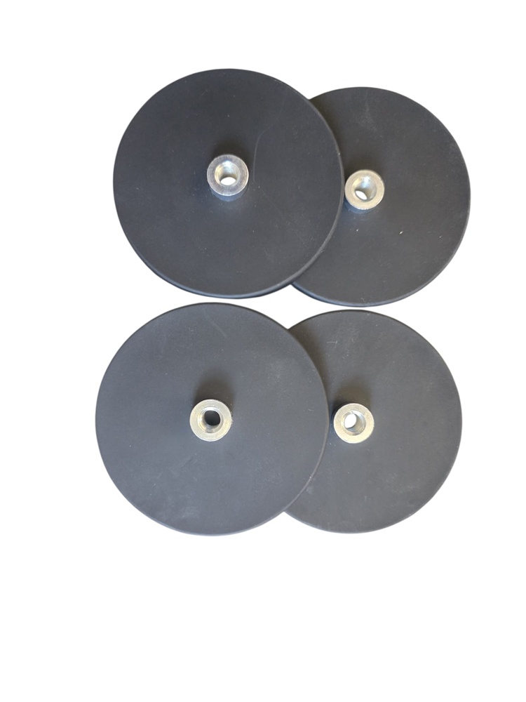 Air Vision Systems 88mm mounting magnets set of 4 showing M8 female threaded holes