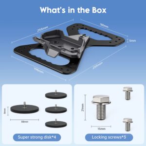 Air Vision Systems Starlink Mini heavy duty magnetic roof mount with included magnetic discs and locking screws